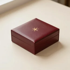 Monogrammed Leather Jewelry Box